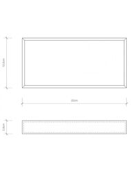 Лоток Decor Walther BROWNIE TAB M 220х105, имитация кожи, цвет: черный 0930060