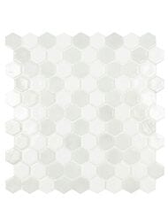 Мозаика Vidrepur Hex Colors   100/514 (307х317) на сетке, белая+серая (шт.) — миниатюра 1