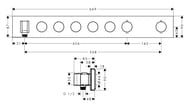 ��������� Axor ShowerSelect 18358000 ��� ����, ������������ � �����, ���������, 5 ������������, ����