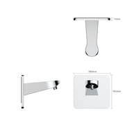 Держатель верхнего душа AQUAme, настенный, Хром AQM8701CR