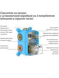 ��������� ��� �����/���� Aquatek ���� AQ1447MB ������������, 3 ������, �������������, ������ �������