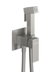 Смеситель встраиваемый CEZARES SLIDER-DIF-IN однозахватный, с гигиеническим душем, сатин матовый