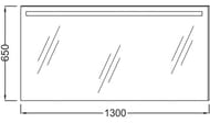 Зеркало Jacob Delafon EB1419-NF (1300х30х650) функция анти-пар, подсветка, инфракрасный выключатель — миниатюра 3