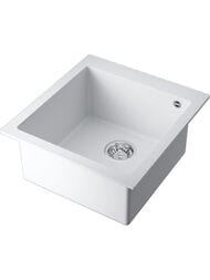 Мойка Omoikiri BOSEN 47-WH (470х500х220) врезная, тетогранит, белый 4993589