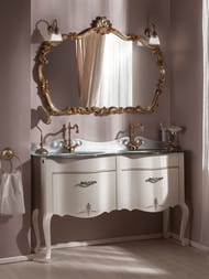 Тумба под раковину Caprigo Бурже 140 bianco antico 1306х959х594 11019-011 под столешницу