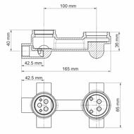 ��������� ��� �����/���� WasserKRAFT Sauer 7171 ������������, 3 �����������, ����: ��������� ������