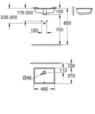 ���������� Grohe Cube Ceramic 3948000H ������������ (492�150�370)