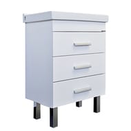 Тумба COMFORTY Никосия 60Н (600х860х400) напольная, с раковиной, белый глянец 00-00011160