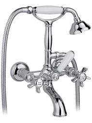 Смеситель Nicolazzi Dames Anglaises для ванны настенный, с душем и держателем, хром 1402CR18