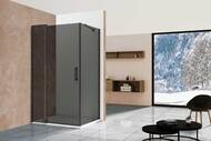 Душевой уголок Vincea Extra 800/900х900х2000 стекло тонированное/профиль черный, VSR-1E809090CGB — миниатюра 2