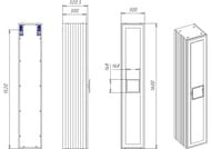 ����-����� La Fenice Cubo Bianco 30 �� (300�300�1610) ����� ������� FNC-05-CUB-B-30