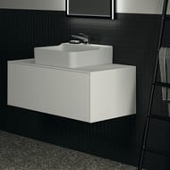 Тумба под раковину Ideal Standard CONCA (1000x505x370) 1 ящик, белый, столешница с вырезом T3930Y1