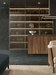 Керамогранитная плитка ITALON Metropolis Imperial Black (800х800х9) черная, 610010002339 (кв.м.)