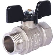Кран шаровый STOUT 3/4"ВН, бабочка, стандартнопроходной, SVB-0014-000020