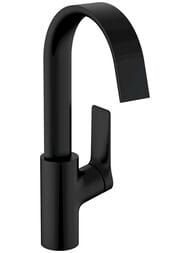 Смеситель Hansgrohe Vivenis 75032670 для раковины, поворотный излив 210, матовый черный — миниатюра 1