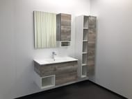 Зеркало-шкаф COMFORTY Турин-90 (750х800х140) подвесной, дуб бежевый 00004136265