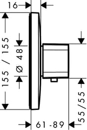 ��������� Hansgrohe Ecostat � Highflow 15706000 ��� ���� ���������,  ������� �����, ����