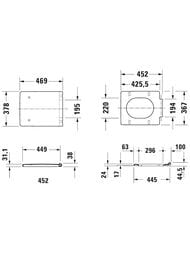 Сиденье для унитаза DURAVIT VERO AIR с микролифтом, белое 0022090000
