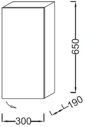 ����� Jacob Delafon PARALLEL EB513D-E10 (300�190�650) ������, 1 ������, ���������� ���