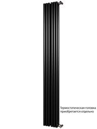Радиатор стальной Empatiko Takt S2 двухтруб 1786х252х96 6 сек бок.подкл, 2162Вт, Confident Black
