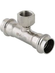 Пресс тройник VALTEC 22х1/2"Вх22, нерж. сталь, VTi.932.I.220422 — миниатюра 1