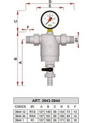 ������ FAR 1"�, 300���, � ����������, � ������. ��������, Max: 95 �C, 25���, FA 39F4 1