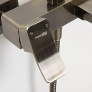 Смеситель WasserKRAFT Exter 1601 для ванны с коротким изливом, светлая бронза