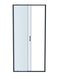 Душевая дверь Aquatek Ария AQ ARI RA 12020GM 1200х2000 раздвижная, стекло прозрач./проф. сталь оруж — изображение 2