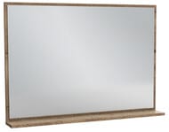 Зеркало Jacob Delafon Vivienne EB1598-E52 980х696х22 подвесное, с полкой, дуб табак