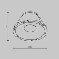 ����� ��� ����� Maytoni Round (�����) LensCD28-24  7W 24�, ����������