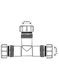 ������� McAlpine 40�90� �������������� (�����. �����) �����,  40E-WH