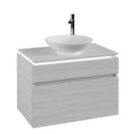 Тумба под умывальник Villeroy & Boch LEGATO (800х550х500) подвесная, 2 ящика, бел.дерево B570L0E8