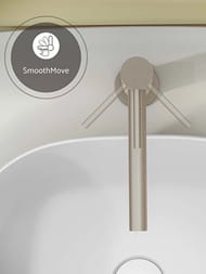 Смеситель Vitra Origin для умывальника высокий, никель шлифованный A4255834