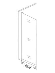 ������ ������� GOOD DOOR BAS ALTAIR SP-100-C-CH (100�195) ������� ����/������ ����������