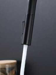 Смеситель для кухни с выдвижной лейкой , FRAP черный, F60807-6