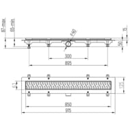 ������� ����� Paini Harmony L=850 �� D40, ���� ���������, CH850H