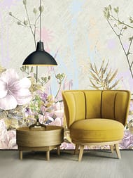 Панно Zambaiti Satin Flowers IV (3,0х5,1) винил на флизелине,голубой, Z66879 (рул.)