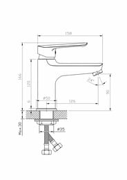 ��������� ��� �������� ESKO Lagos Gun Metal LG26GM �������������, ������ �����, ����: �����-�����