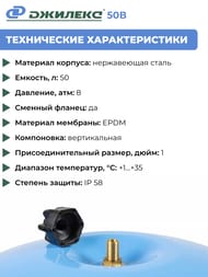 ���������������� ������� 50 �, 1" ������������, ��� �������������,  7054