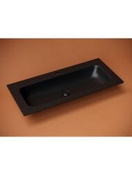 Раковина накладная Ceramicanova Grace 1010х457х137 прямоуг., с отв. под смеситель, черный CN7013MB