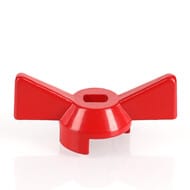 Ручка-бабочка для крана VALTEC BASE красная VT.220.R.04 — миниатюра 5