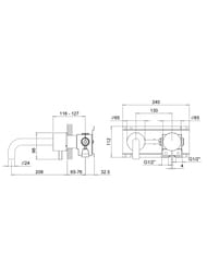 ��������� ��� �������� Fantini Fukasawa ������������ ��������������, Matt Copper PVD 27P9A613B