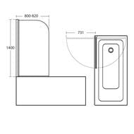 ������! ������ �� ����� Ideal Standard CONNECT 2 (800�1400) ����/��������, ������ �����. T9924EO
