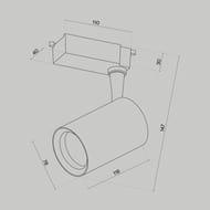 �������� ���������� Maytoni Vuoro (�����) TR003-1-10W4K-W-W Unity 4000K 10�� 60�, IP20, �����