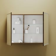 Зеркало-шкаф SANCOS Mirror (990х150х740) подвесное,LED-подсв.,сенсорное управ.,дуб чарльст. MI100ECH