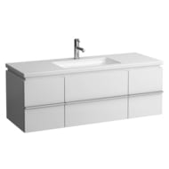 Тумба под умывальник Laufen CASE for Living Square 4.0131.1.075.463.1 (1300х475х460) 1 ящ., 2 дв., белый матовый