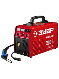 Сварочный аппарат ЗУБР ПС-200 200 А, инверторный, полуавтомат, электрод d=5мм, 6.4 кВт, дисплей — миниатюра 1