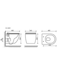 �������� ��������� ������ Forma Rimless+������� ����������� Balance, ������ Square, ������ ������� CN3009_121002MB