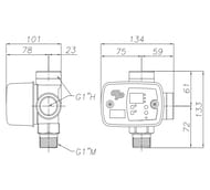 ���������� COELBO SWITCHMATIC 2 �����������,  1/4" ���.�����, ��� ������� �� 2,2���, U480040