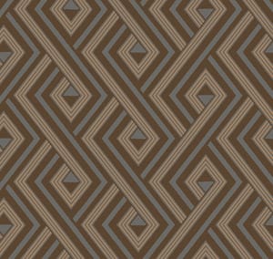 Обои флизелиновые Loymina Amazonia Ins4, 010 (1х10,05) геометрия, коричневые (рул.)